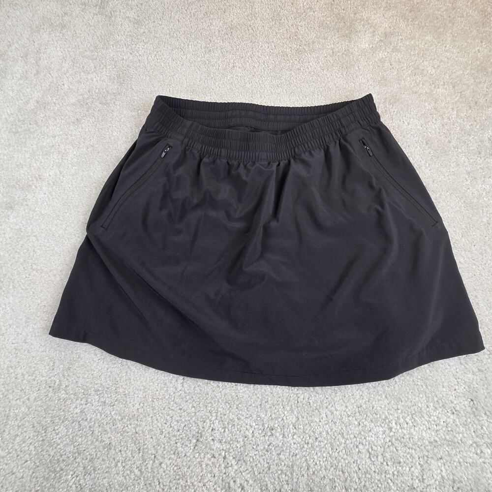 Outdoor Voices Womens Skort M Black Stretch Lightweight Pockets Golf Tennis Run